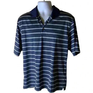 Lone Cypress Polo Shirt Men’s Size Medium Button Front Stripe Top